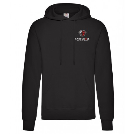 Official black Carbon4us Logo hoodie