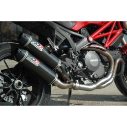 Échappement 2-1-2 approuvé Carbone Ducati Monster 1100 Evo