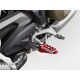 Repose-pieds pilote réglables rouge DBK pour Ducati PPDV10A