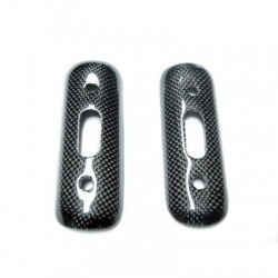 Carbon exhaust heat shields for Ducati Monster