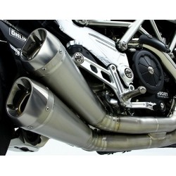 Titanium exhaust silencers kit “grosso due” motocorse