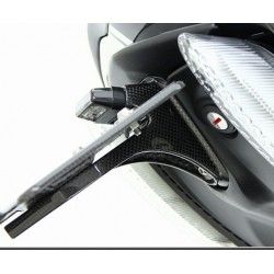 Carbon license plate support kit motocorse