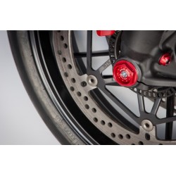 Bouchon gauche de roue avant CNC Racing pour Ducati.