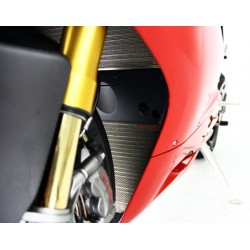 Titanium lower water radiator protection motocorse panigale