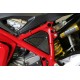 Kit of frame Carbon Dry side covers on Ducati Superbike