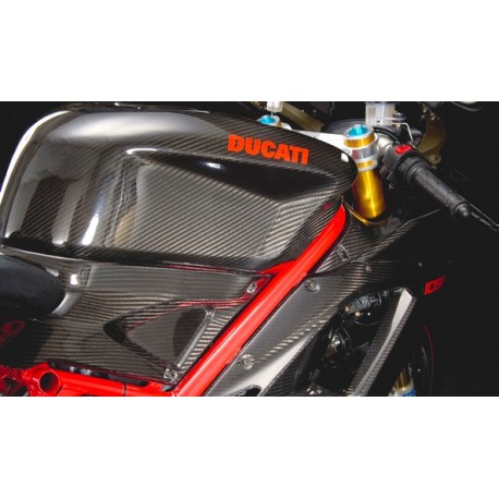 Kit de paneles laterales Carbon Dry - Ducati Superbike.