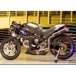 Sottocarena racing raccogli olio in carbonio per Ducati Monster