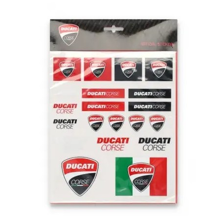 Conjunto de adesivos oficiais da Ducati Corse 2456010
