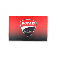 Drapeau officiel multicolore Ducati Corse 140x90cm